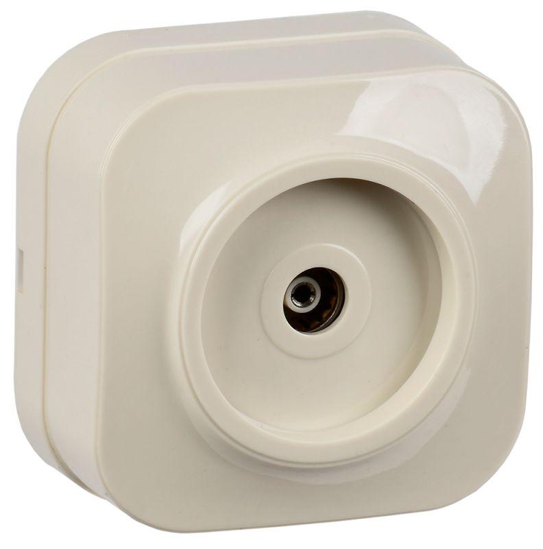 Розетка телевизионная TV 1-м ОП Glory РТВ20-ХК крем. IEK EAH10-K33 купить оптом выгодно Розетка телевизионная TV 1-м ОП Glory РТВ20-ХК крем. IEK EAH10-K33 оптом купить цена