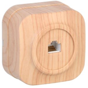 Розетка компьютерная 1-м ОП Glory РК10-ХС сосна IEK EKH10-K34 оптом купить цена