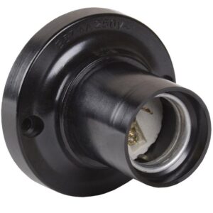 Патрон потолочный E27 Пкб27-04-К21 карболит. с этикеткой черн. IEK EPK12-04-01-K01 оптом купить цена