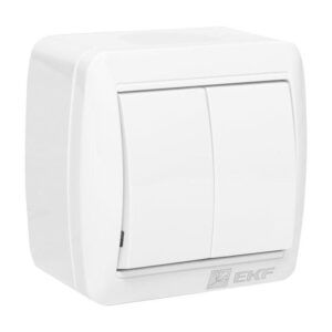 Выключатель 2-кл. ОП Владивосток 10А IP54 сер. PROxima EKF EQR16-023-30-54 оптом купить цена