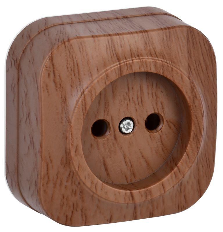 Розетка 1-м ОП GLORY РС20-2-ХД 10А без заземл. дуб IEK ERH10-K24-10 купить оптом выгодно Розетка 1-м ОП GLORY РС20-2-ХД 10А без заземл. дуб IEK ERH10-K24-10 оптом купить цена