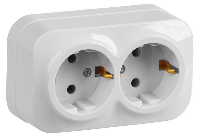 Розетка 2-м ОП GLORY РС22-3-ХБ 16А с заземл. бел. IEK ERH21-K01-16 купить оптом выгодно Розетка 2-м ОП GLORY РС22-3-ХБ 16А с заземл. бел. IEK ERH21-K01-16 оптом купить цена