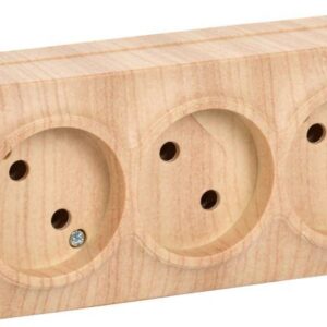 Розетка 3-м ОП GLORY РС23-2-ХС 10А без заземл. сосна IEK ERH30-K34-10 оптом купить цена