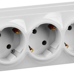 Розетка 3-м ОП GLORY РС23-3-ХБ 16А с заземл. бел. IEK ERH31-K01-16 оптом купить цена