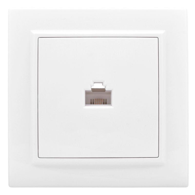 Розетка компьютерная 1-м СП Минск RJ45 бел. Basic EKF ERK01-035-10 купить оптом выгодно Розетка компьютерная 1-м СП Минск RJ45 бел. Basic EKF ERK01-035-10 оптом купить цена