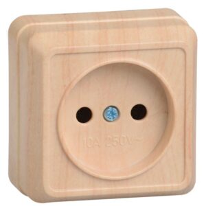 Розетка 1-м ОП Октава 10А IP20 без заземл. сосна IEK ERO10-K03-10-DC оптом купить цена