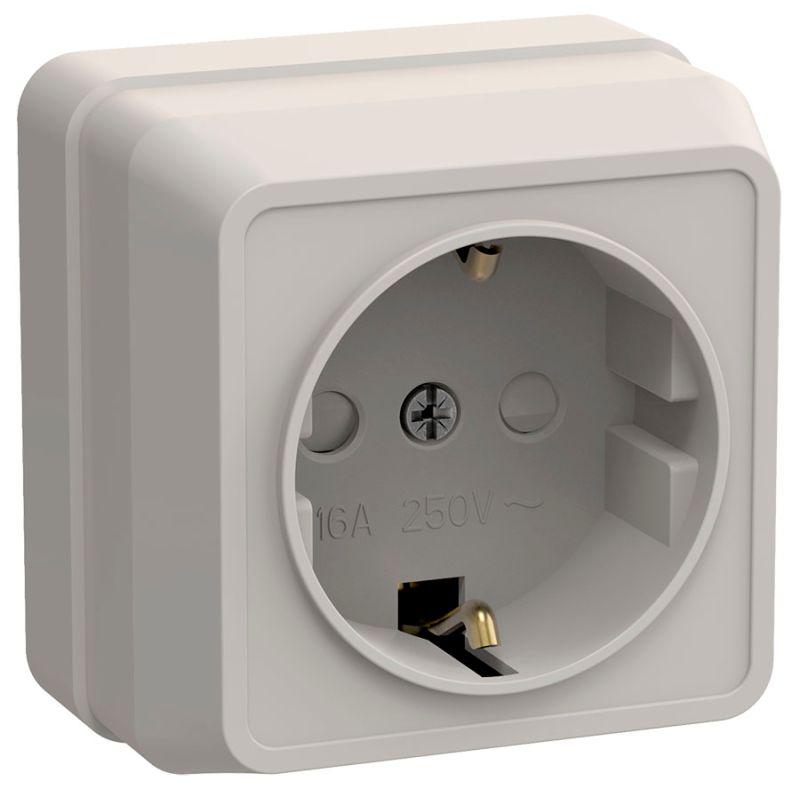 Розетка 1-м ОП Октава РСш20-3-ОКм 16А IP20 с заземл. защ. шторки крем. IEK ERO14-K33-16-DC купить оптом выгодно Розетка 1-м ОП Октава РСш20-3-ОКм 16А IP20 с заземл. защ. шторки крем. IEK ERO14-K33-16-DC оптом купить цена