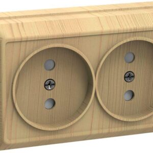 Розетка 2-м ОП Октава 10А IP20 без заземл. сосна IEK ERO20-K03-10-DC оптом купить цена