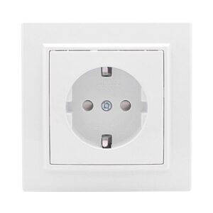 Розетка 1-м СП Минск 16А IP20 с заземл. защ. шторки бел. Basic EKF ERR16-028-100 оптом купить цена