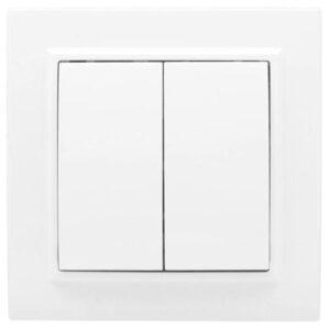 Выключатель 2-кл. СП Минск 10А IP20 бел. Basic EKF ERV10-023-10 оптом купить цена