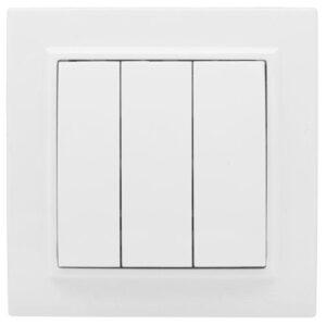 Выключатель 3-кл. СП Минск 10А IP20 бел. Basic EKF ERV10-024-10 оптом купить цена