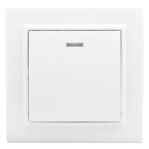 Выключатель 1-кл. СП Минск 10А IP20 с индикатором бел. Basic EKF ERV10-121-10 оптом купить цена