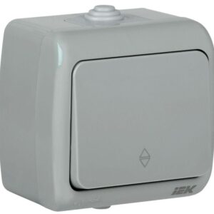 Переключатель проходной 1-кл. 1п ОП Aquatic 10А IP54 ВС-20-1-2-А сер. IEK EVA12-K03-10-54 оптом купить цена