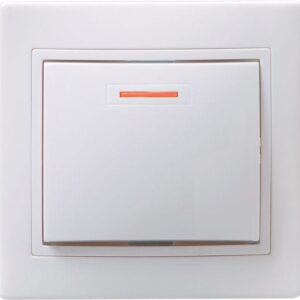 Выключатель 1-кл. СП Кварта 10А IP20 ВС10-1-1-КБ с индикацией бел. IEK EVK11-K01-10-DM оптом купить цена