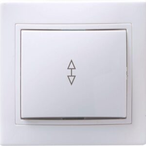 Переключатель проходной 1-кл. СП Кварта 10А IP20 ВСп10-1-0-КБ бел. IEK EVK12-K01-10-DM оптом купить цена