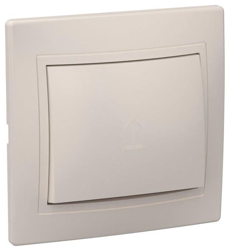 Переключатель проходной 1-кл. СП Кварта 10А IP20 ВСп10-1-0-ККм крем. IEK EVK12-K33-10-DM купить оптом выгодно Переключатель проходной 1-кл. СП Кварта 10А IP20 ВСп10-1-0-ККм крем. IEK EVK12-K33-10-DM оптом купить цена