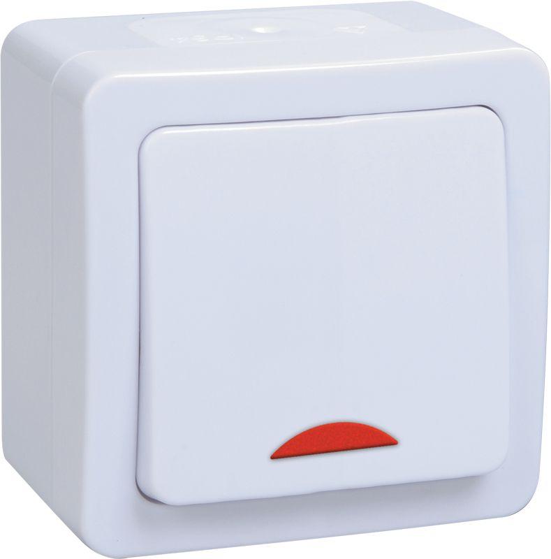 Выключатель 1-кл. ОП Гермес Plus 10А IP54 ВС20-1-1-ГПБ с индикацией цвет клавиши: бел. бел. IEK EVMP11-K01-10-54-EC купить оптом выгодно Выключатель 1-кл. ОП Гермес Plus 10А IP54 ВС20-1-1-ГПБ с индикацией цвет клавиши: бел. бел. IEK EVMP11-K01-10-54-EC оптом купить цена