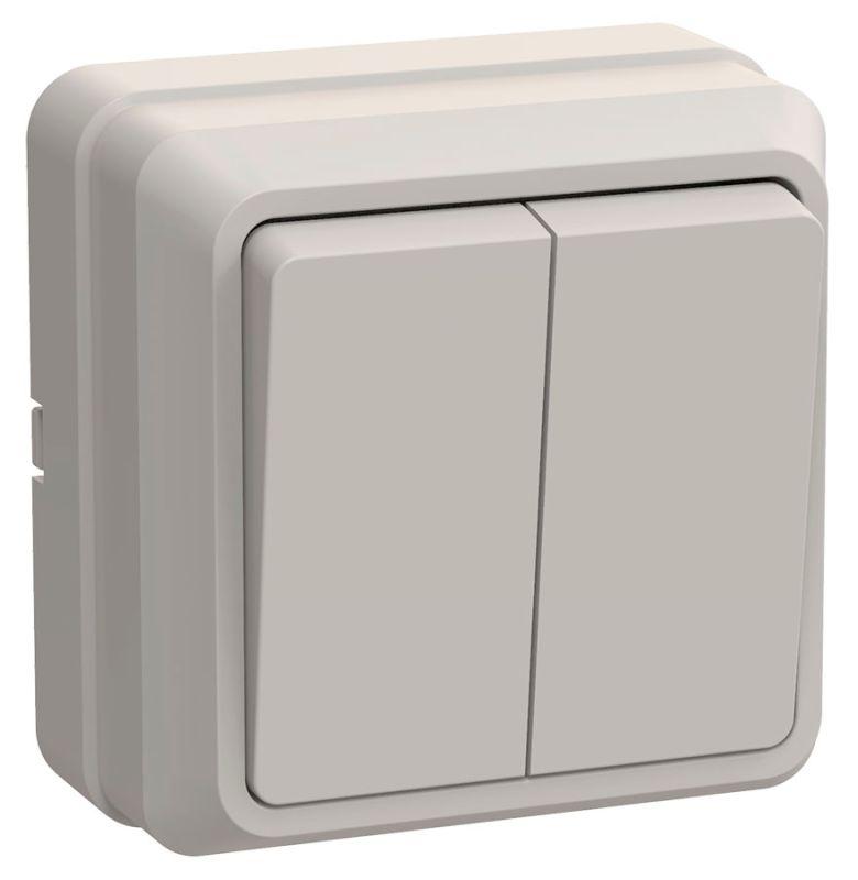 Выключатель 2-кл. ОП Октава 10А IP20 ВС20-2-0-ОКм крем. IEK EVO20-K33-10-DC купить оптом выгодно Выключатель 2-кл. ОП Октава 10А IP20 ВС20-2-0-ОКм крем. IEK EVO20-K33-10-DC оптом купить цена
