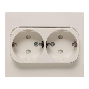 Розетка 2-м СП Стокгольм 16А IP20 с заземл. защ. шторки бел. PROxima EKF EXR16-128-10 оптом купить цена