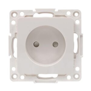 Розетка 1-м СП Стокгольм 10А IP20 без заземл. защ. шторки механизм бел. PROxima EKF EYR10-022-10 оптом купить цена