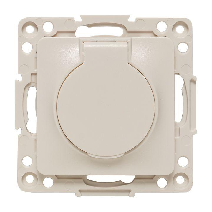 Розетка 1-м СП Стокгольм 16А IP44 с заземл.защ. шторки с крышкой механизм бел. PROxima EKF EYR16-028-10-44 купить оптом выгодно Розетка 1-м СП Стокгольм 16А IP44 с заземл.защ. шторки с крышкой механизм бел. PROxima EKF EYR16-028-10-44 оптом купить цена