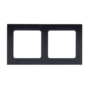 Рамка 2-м Стокгольм металл. черн. PROxima EKF EZM-G-303-10 оптом купить цена