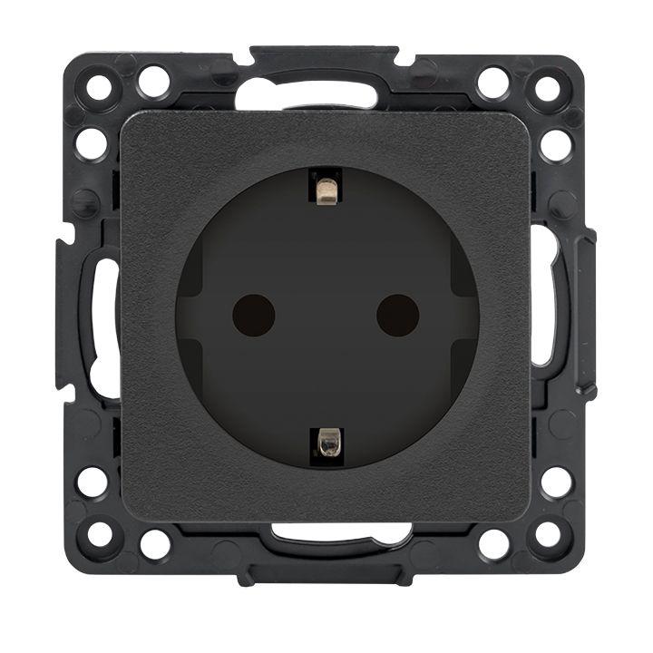 Розетка 1-м СП Стокгольм 16А IP20 с заземл. защ. шторки механизм черн. PROxima EKF EZR16-028-10 купить оптом выгодно Розетка 1-м СП Стокгольм 16А IP20 с заземл. защ. шторки механизм черн. PROxima EKF EZR16-028-10 оптом купить цена