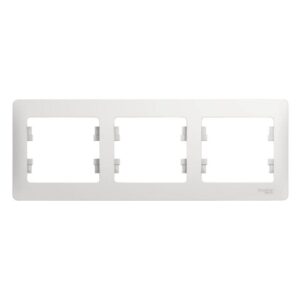 Рамка 3-м Glossa горизонт. бел. SE GSL000103 оптом купить цена