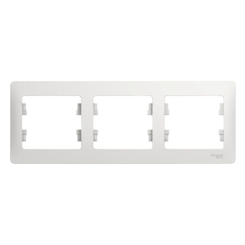 Рамка 3-м Glossa горизонт. бел. SE GSL000103 купить оптом выгодно Рамка 3-м Glossa горизонт. бел. SE GSL000103 оптом купить цена