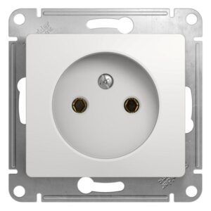 Розетка 1-м СП Glossa 16А IP20 без заземл. механизм бел. SE GSL000141 оптом купить цена