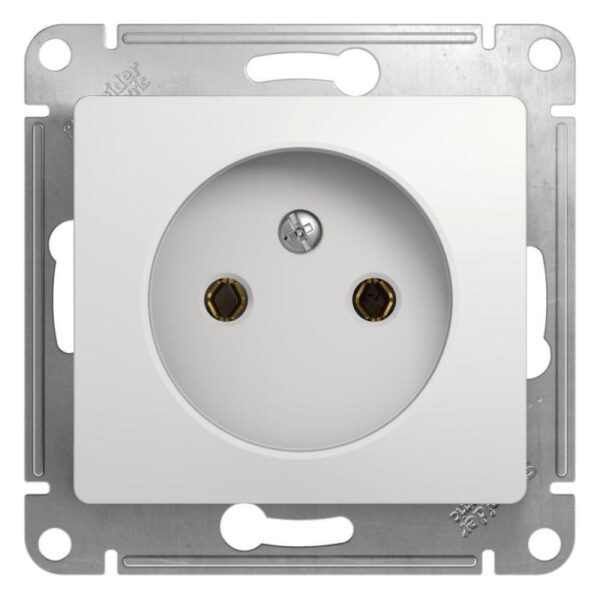 Розетка 1-м СП Glossa 16А IP20 без заземл. механизм бел. SE GSL000141 оптом купить цена