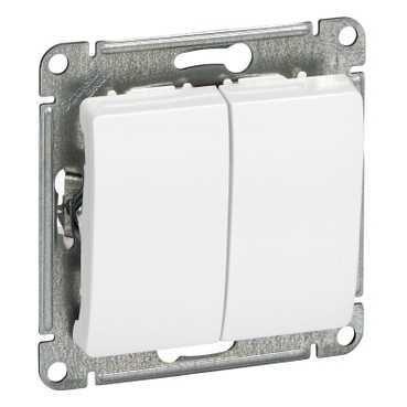 Выключатель 2-кл. СП Glossa 10А IP20 (сх. 5) 10AX механизм бел. SE GSL000151 купить оптом выгодно Выключатель 2-кл. СП Glossa 10А IP20 (сх. 5) 10AX механизм бел. SE GSL000151 оптом купить цена