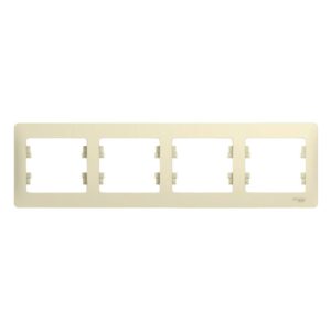 Рамка 4-м Glossa горизонт. беж. SE GSL000204 оптом купить цена