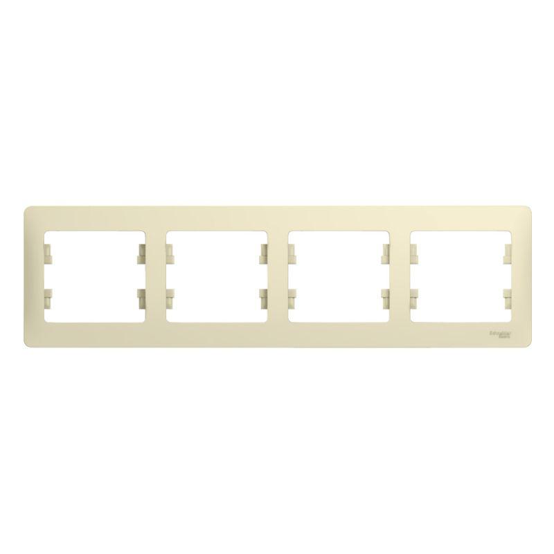 Рамка 4-м Glossa горизонт. беж. SE GSL000204 купить оптом выгодно Рамка 4-м Glossa горизонт. беж. SE GSL000204 оптом купить цена