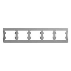 Рамка 5-м Glossa горизонт. алюм. SE GSL000305 оптом купить цена