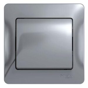 Выключатель 1-кл. СП Glossa 10А IP20 (сх. 1) 10AX в сборе алюм. SE GSL000312 оптом купить цена