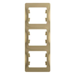 Рамка 3-м Glossa вертикал. титан SE GSL000407 оптом купить цена