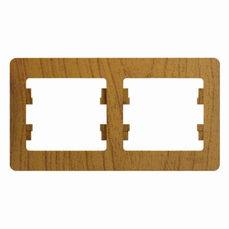 Рамка 2-м Glossa горизонт. дер. дуб SE GSL000502 купить оптом выгодно Рамка 2-м Glossa горизонт. дер. дуб SE GSL000502 оптом купить цена