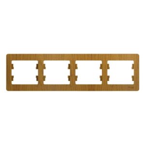 Рамка 4-м Glossa горизонт. дер. дуб SE GSL000504 оптом купить цена