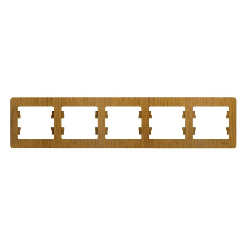 Рамка 5-м Glossa горизонт. дер. дуб SE GSL000505 купить оптом выгодно Рамка 5-м Glossa горизонт. дер. дуб SE GSL000505 оптом купить цена