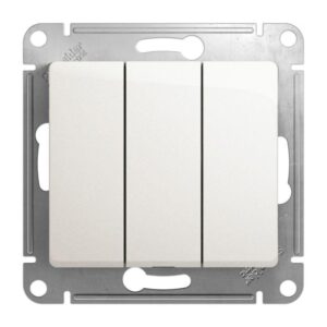 Выключатель 3-кл. СП Glossa 10А IP20 (сх. 3) 10AX механизм перламутр. SE GSL000631 оптом купить цена