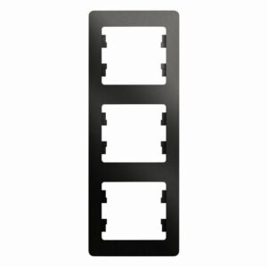 Рамка 3-м Glossa вертикал. антрацит SE GSL000707 оптом купить цена