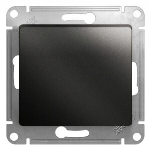 Кнопка нажимная 1-кл. СП Glossa 10А IP20 (сх. 1) 10AX механизм антрацит SE GSL000715 оптом купить цена