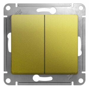 Выключатель 2-кл. СП Glossa 10А IP20 (сх. 5) 10AX механизм фисташк. SE GSL001051 оптом купить цена
