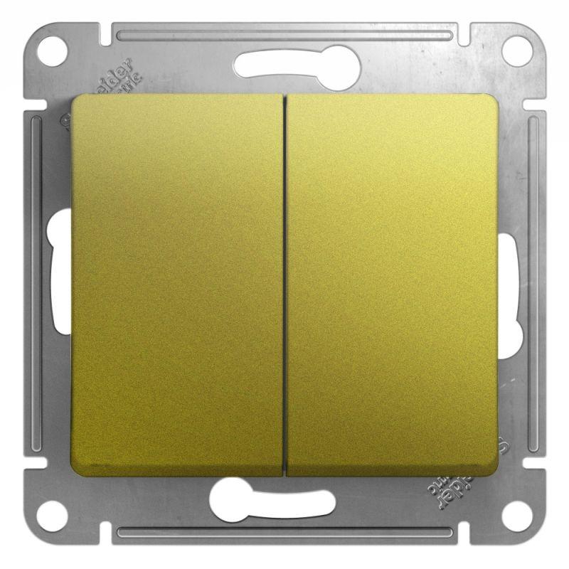 Выключатель 2-кл. СП Glossa 10А IP20 (сх. 5) 10AX механизм фисташк. SE GSL001051 купить оптом выгодно Выключатель 2-кл. СП Glossa 10А IP20 (сх. 5) 10AX механизм фисташк. SE GSL001051 оптом купить цена