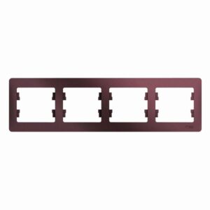 Рамка 4-м Glossa горизонт. баклажан. SE GSL001104 оптом купить цена