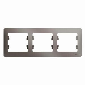 Рамка 3-м Glossa горизонт. платина SE GSL001203 оптом купить цена