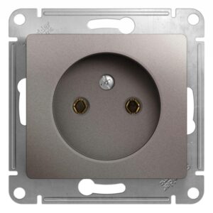 Розетка 1-м СП Glossa 16А IP20 250В без заземл. механизм платина SE GSL001241 оптом купить цена