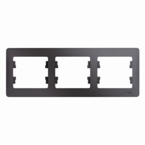 Рамка 3-м Glossa горизонт. графит SE GSL001303 оптом купить цена