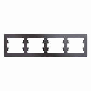 Рамка 4-м Glossa горизонт. графит SE GSL001304 оптом купить цена